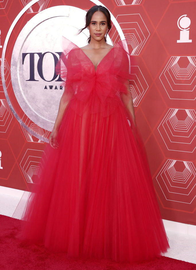 Zawe Ashton Wore Carolina Herrera To The 2021 Tony Awards