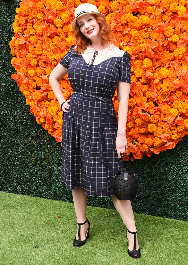 Christina Hendricks in Ralph Lauren - 2021 Veuve Clicquot Polo Classic