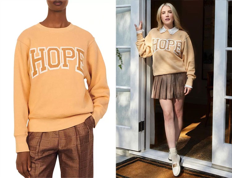 Emma Roberts’ Sandro Hope Sweatshirt