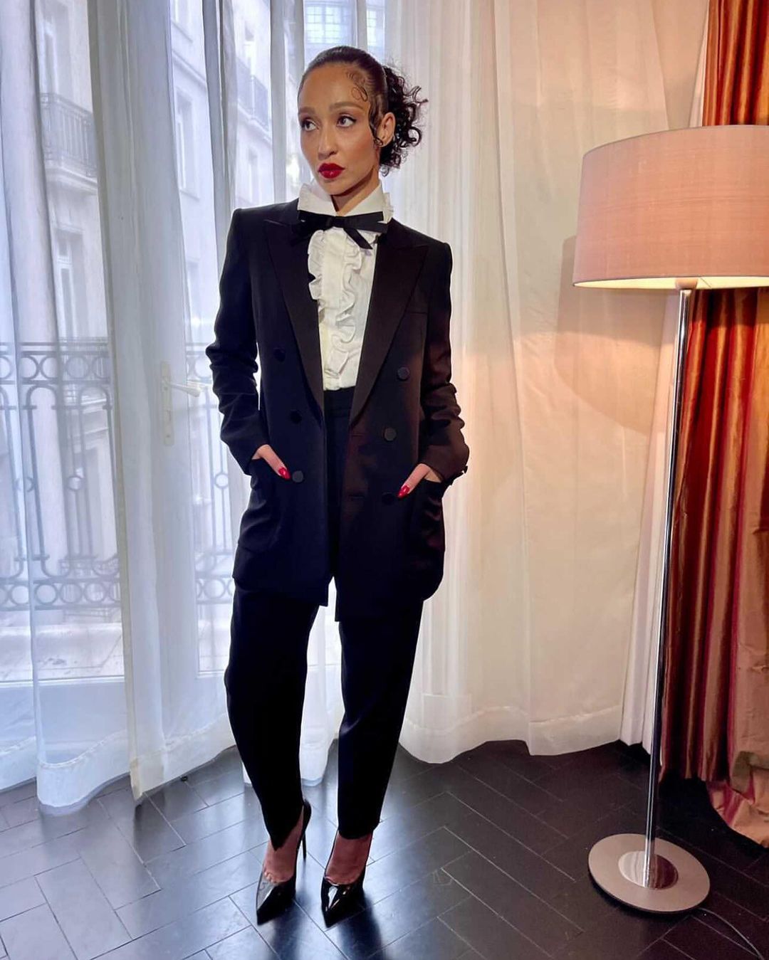 Ruth Negga Promotes ‘Passing’ Wearing Saint Laurent