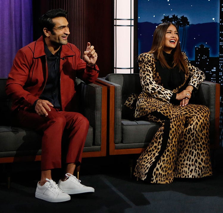 Salma Hayek Wore Elie Saab On Jimmy Kimmel Live!