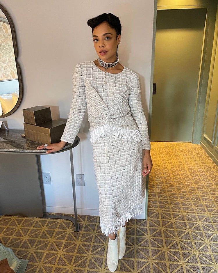 Tessa Thompson Wore Chanel Promoting 'Passing' 