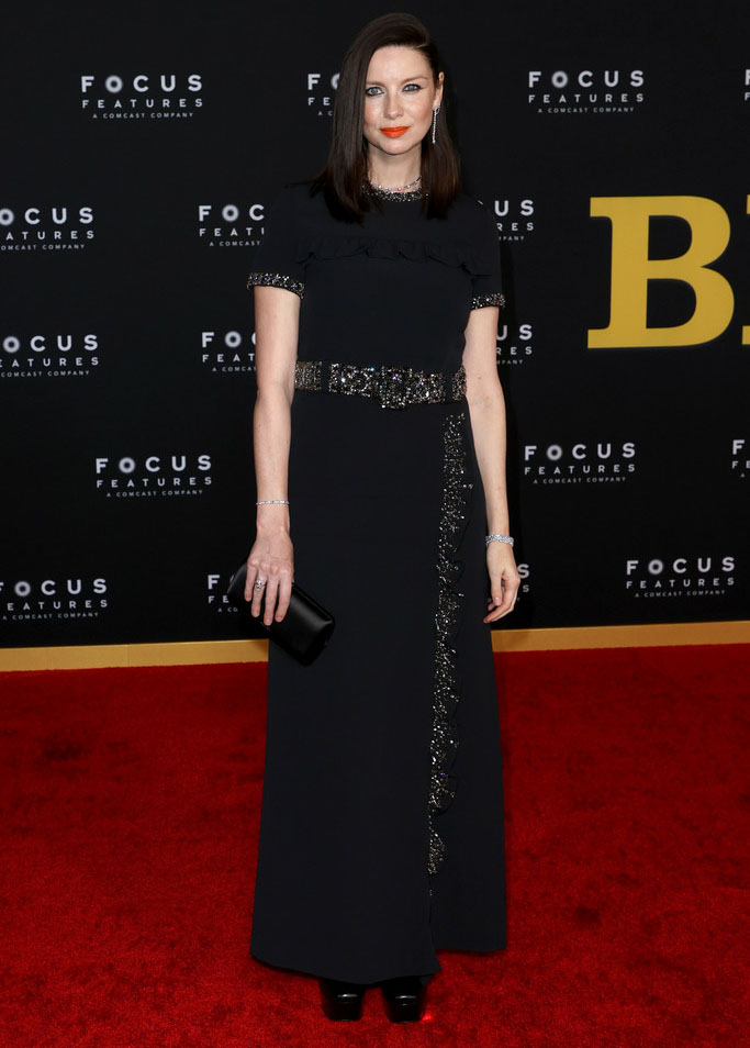 Caitriona Balfe Wore Prada To The ‘Belfast’ LA Premiere
