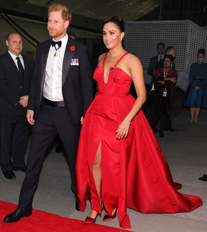 Meghan, Duchess of Sussex Wore Carolina Herrera To The 2021 Salute To Freedom Gala