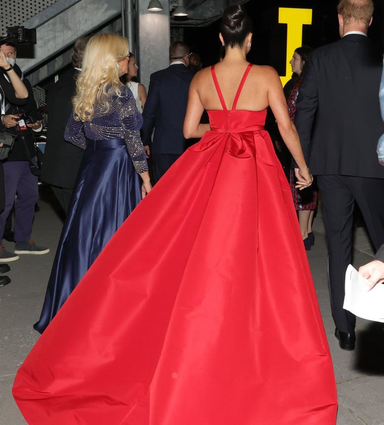 Meghan, Duchess of Sussex Wore Carolina Herrera To The 2021 Salute To Freedom Gala