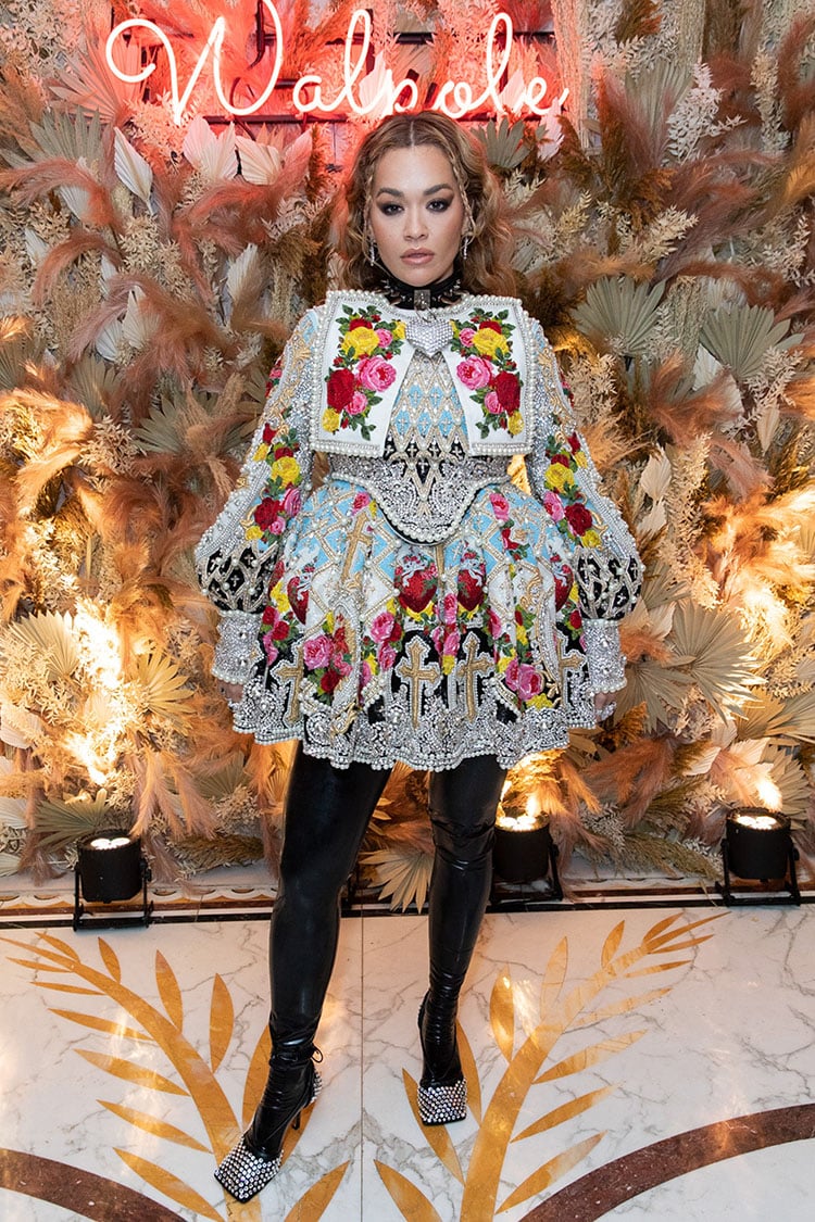Rita Ora Wore Richard Quinn To The 2021 Walpole British Luxury Awards