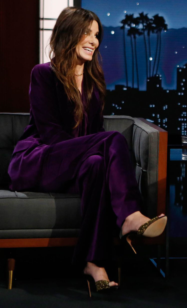 Sandra Bullock Wore Temperley London On Jimmy Kimmel Live!