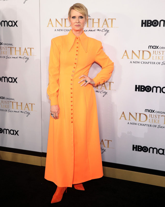 Cynthia Nixon Wore Christopher John Rogers To The ‘And Just Like That’ New York Premiere