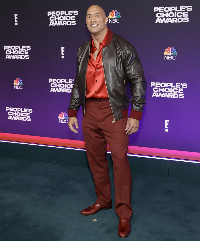 Dwayne Johnson wore a custom Dolce & Gabbana look.  