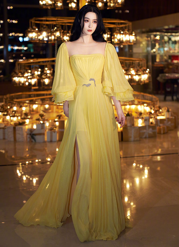 Fan Bingbing Wore Stella Sadie Couture To The Samun Lisa 17th Anniversary Thanksgiving Dinner