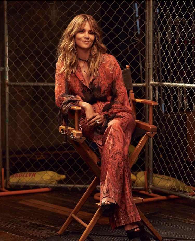 Halle Berry Wore Etro Promoting ‘Bruised’