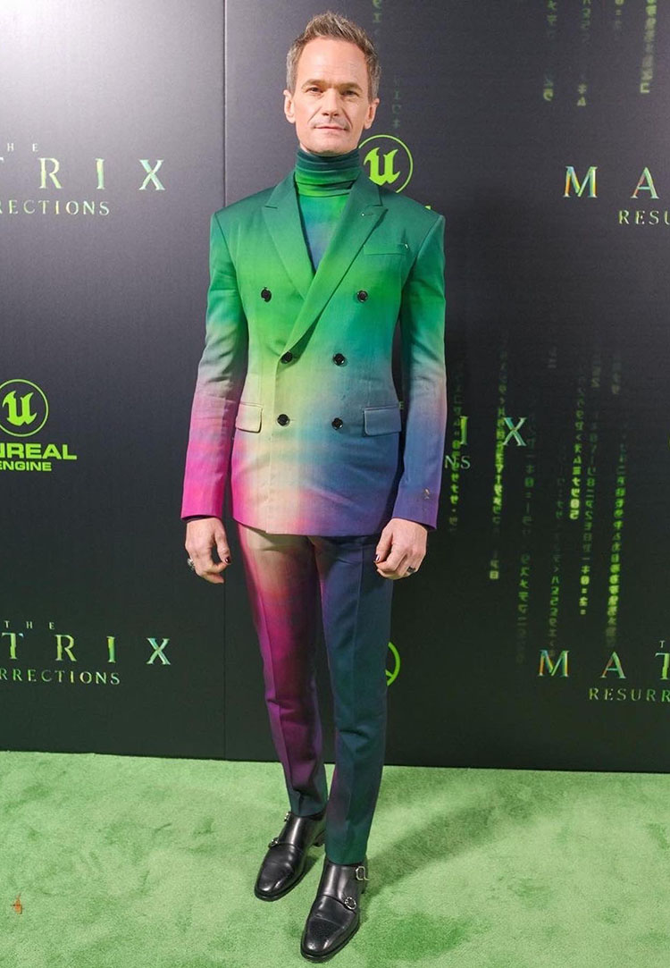 Neil Patrick Harris Wore Berluti To ‘The Matrix Resurrections’ San Francisco Premiere