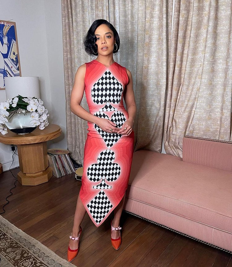Tessa Thompson Wore Casablanca Promoting ‘Passing’