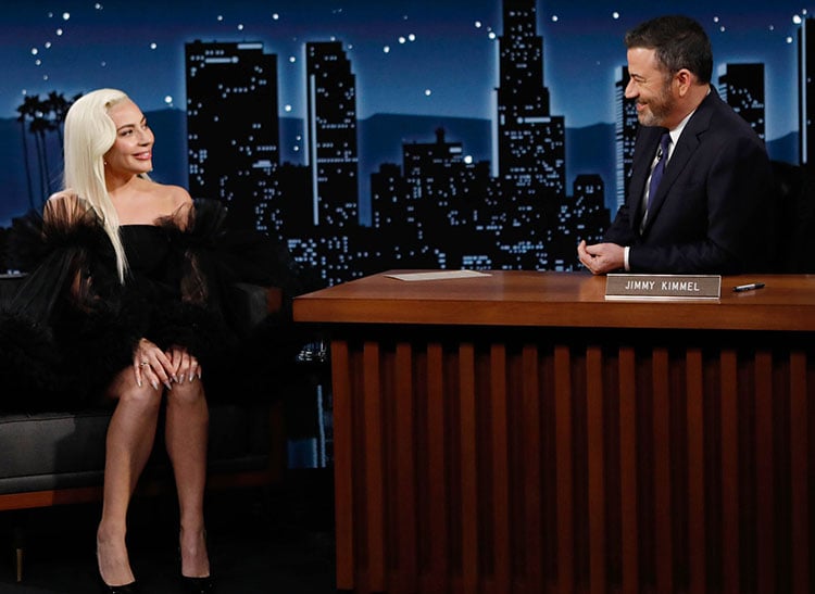 Lady Gaga Wore Christian Siriano On Jimmy Kimmel Live!