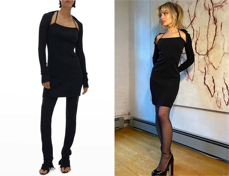 Sabrina Carpenter’s Helmut Lang Luxe Pima Long-Sleeve Dress