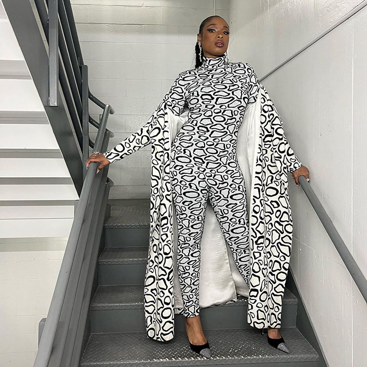 Jennifer Hudson Wore Sergio Hudson During The Super Bowl Weekend
