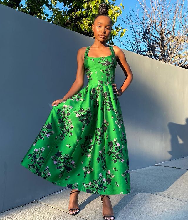 Saniyya Sidney Wore Philosophy Di Lorenzo Serafini  To The 2022 NAACP Image Awards Nominees Reception