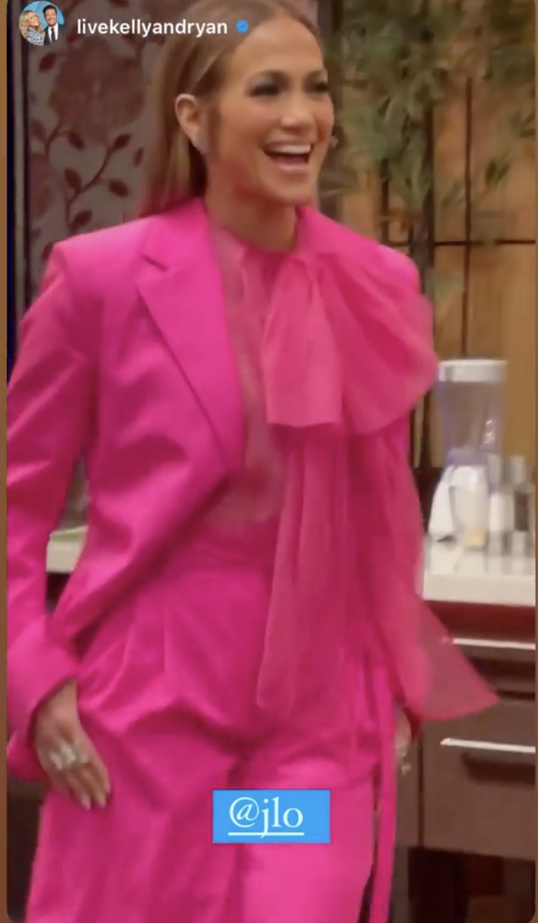 Jennifer Lopez Wore Valentino On Live With Kelly & Ryan