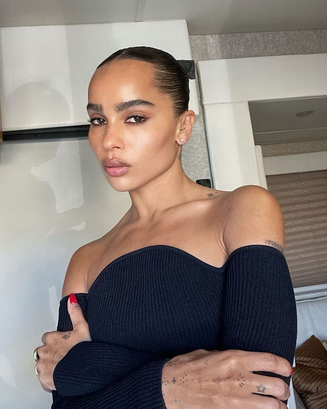 Zoe Kravitz Wore Khaite Promoting ‘The Batman’