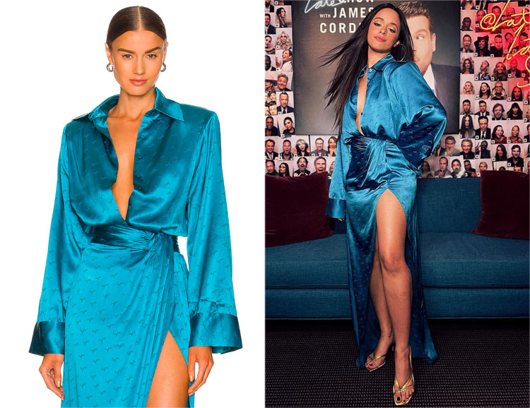 Camila Cabello’s Ronny Kobo Faith Top & JimmY Choo Sandals
