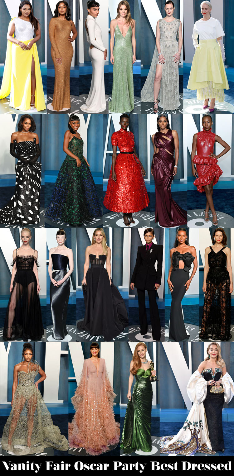 Who Was Your Best Dressed At The 2022 Vanity Fair Oscar Party?