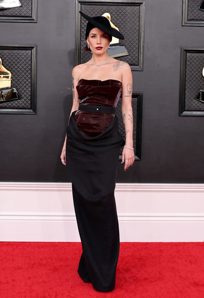 Halsey Wore Pressiat To The 2022 Grammy Awards