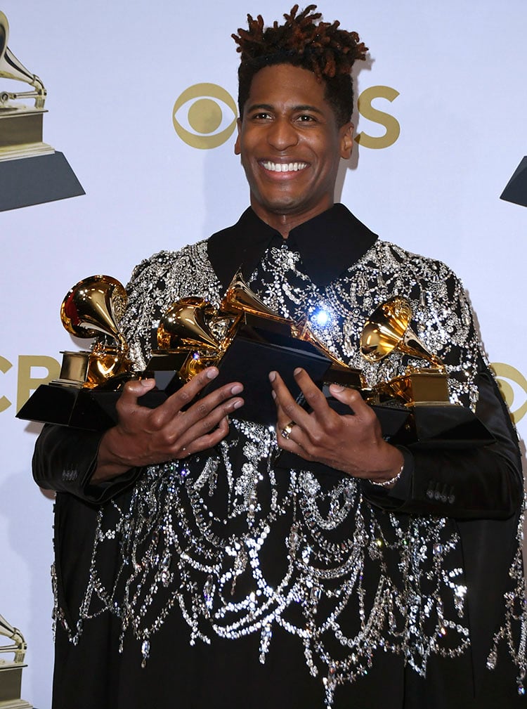 Jon Batiste Wore Alexander McQueen & Dolce & Gabbana For The 2022 Grammy  Awards