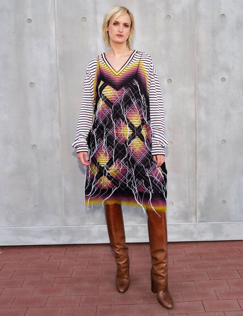 Agathe Rousselle in Louis Vuitton