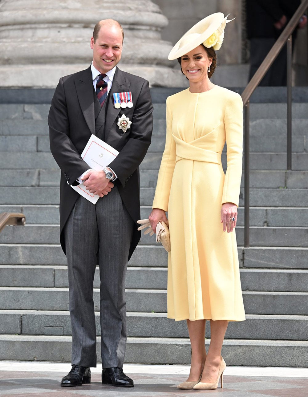 Catherine, Duchess of Cambridge Wore Emilia Wickstead To The National Service Of Thanksgiving
