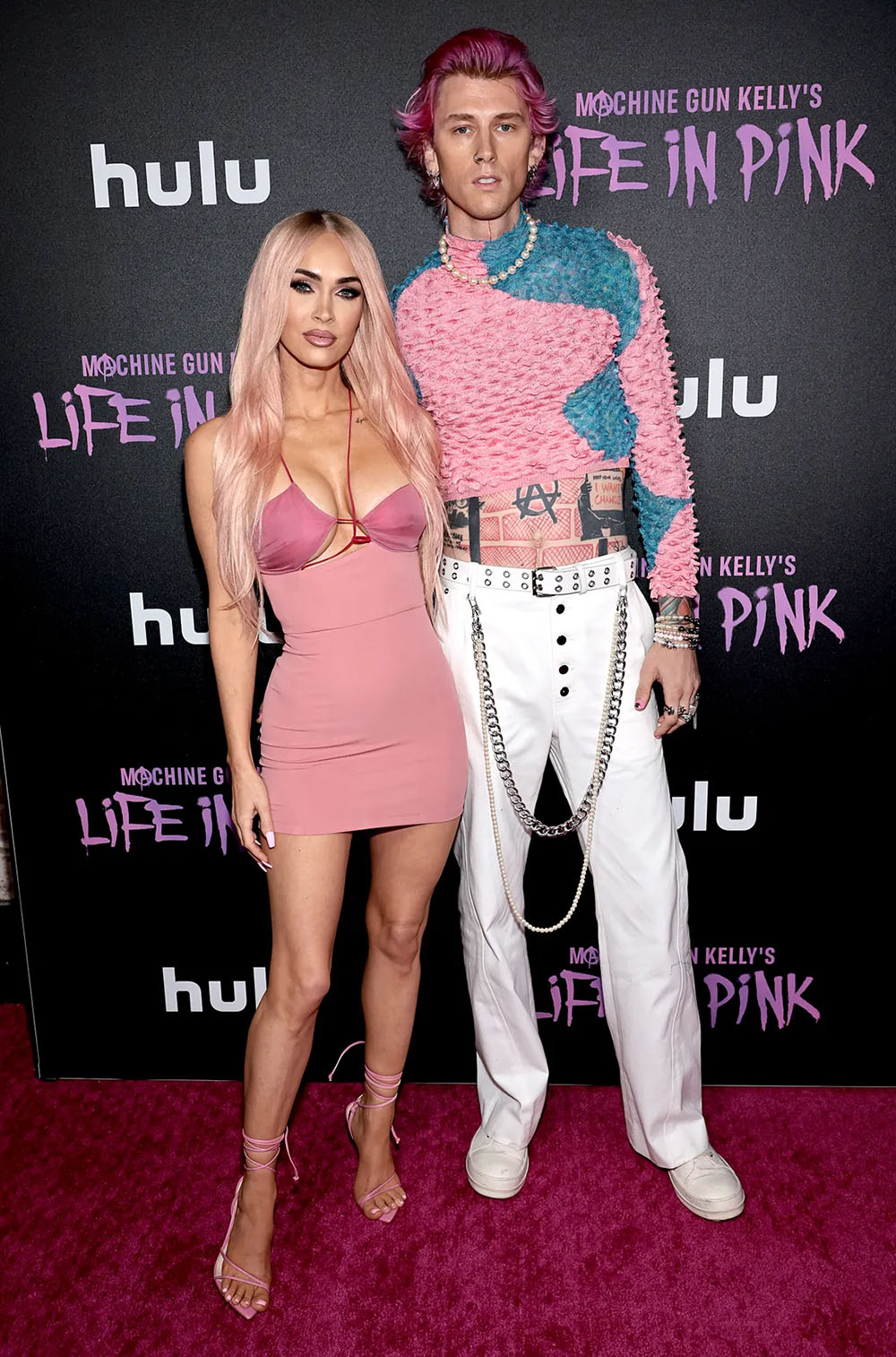 Megan Fox Wore Nensi Dojaka To The ‘Machine Gun Kelly Life In Pink’ New York Premiere