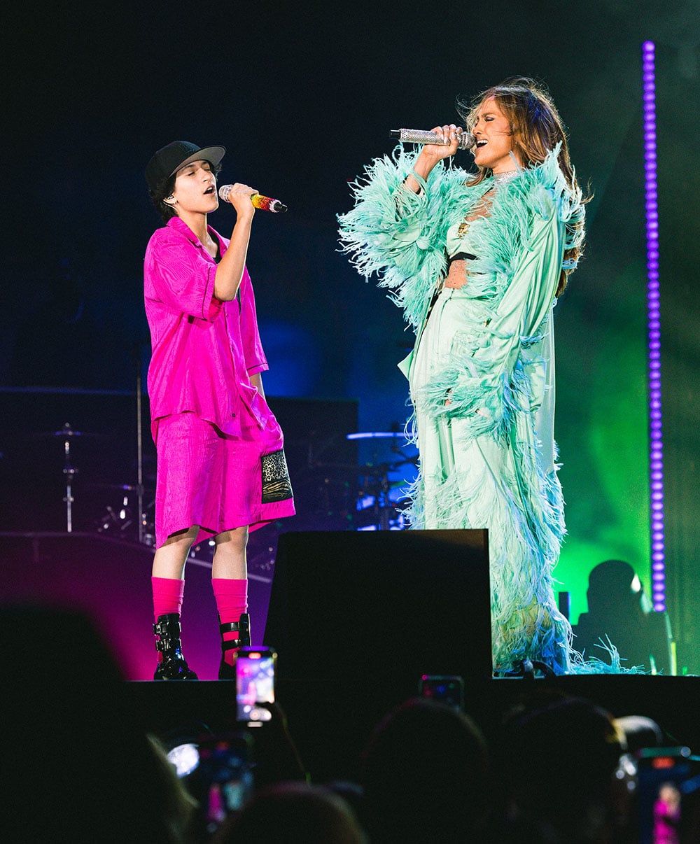 Jennifer Lopez Performs At The Blue Diamond Gala In Custom Roberto Cavalli Looks
