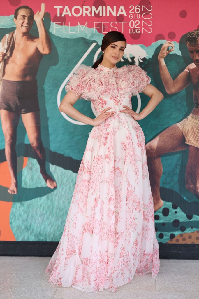 Sofia Carson Wore Giambattista Valli During Taormina Film Fest 2022