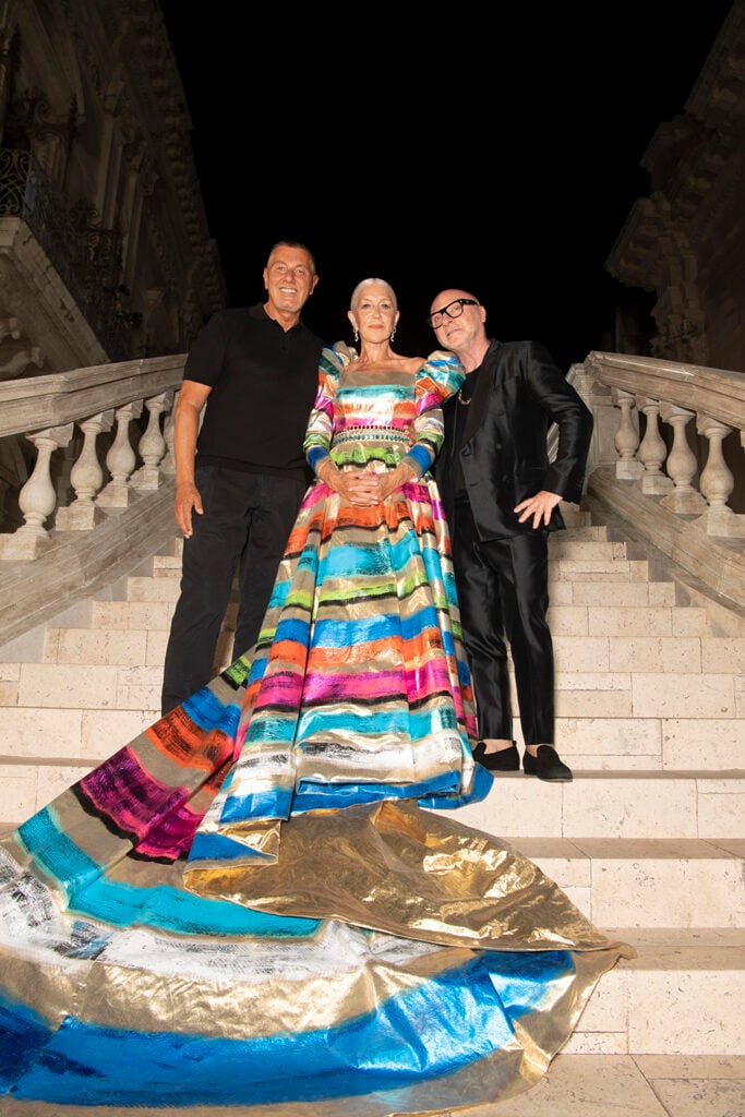Helen Mirren Dolce & Gabbana Alta Moda & Alta Sartoria