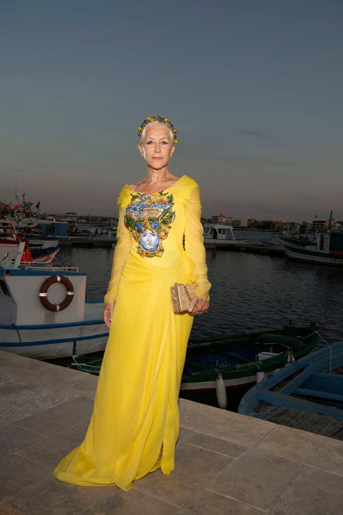 Helen Mirren Dolce & Gabbana Alta Moda & Alta Sartoria