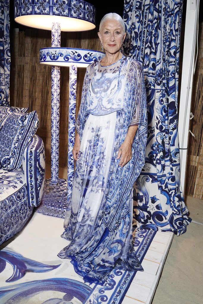 Helen Mirren Dolce & Gabbana Alta Moda & Alta Sartoria