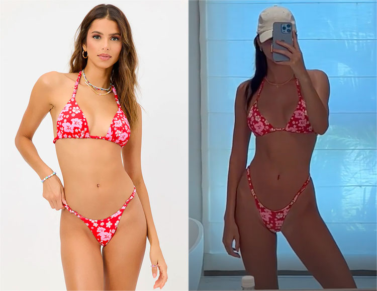 Kendall Jenner’s Frankies Bikinis Hope Floral Top & Bottoms