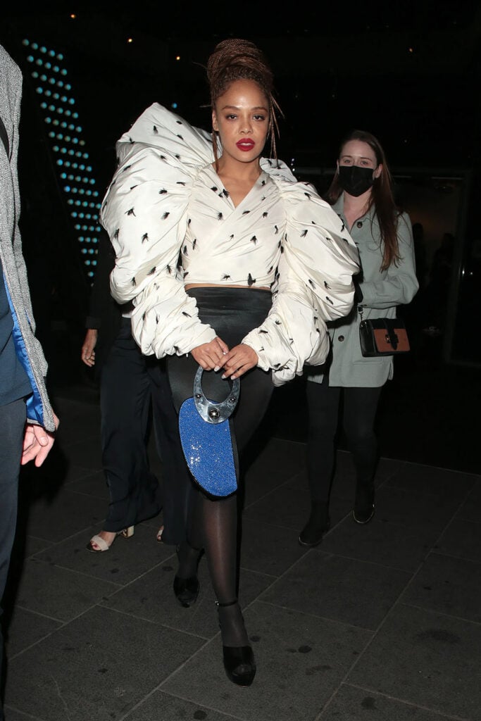 Tessa Thompson Wore Schiaparelli Out In London
