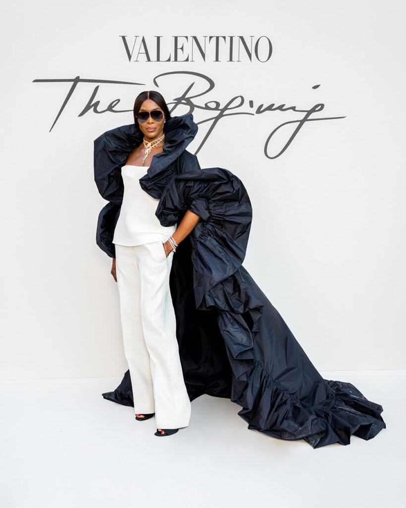 Naomi Campbell Front Row @ Valentino Fall 2022 Haute Couture