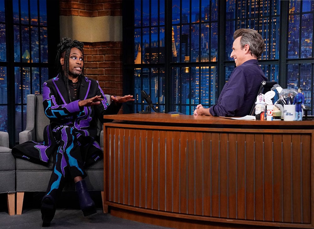 Billy Porter Wore Sho Konishi On Late Night With Seth Meyers