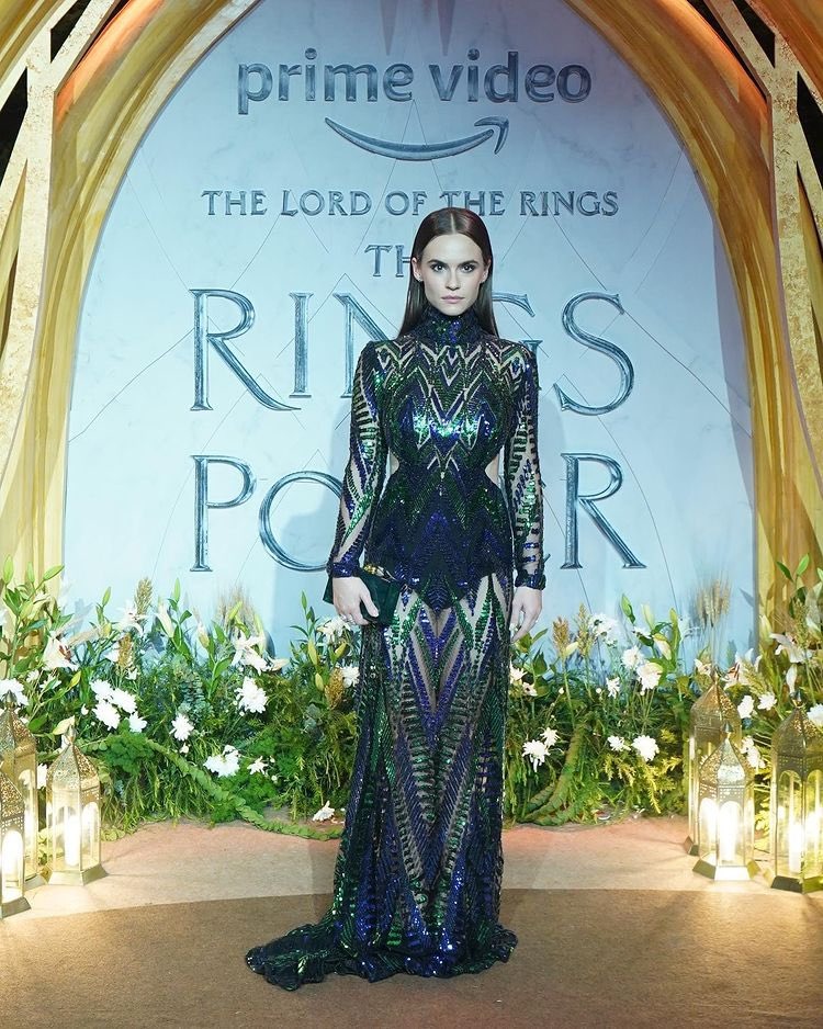 Ema Horvath Wore Elie Saab To ‘The Lord Of The Rings: Rings Of Power’ Mumbai Premiere