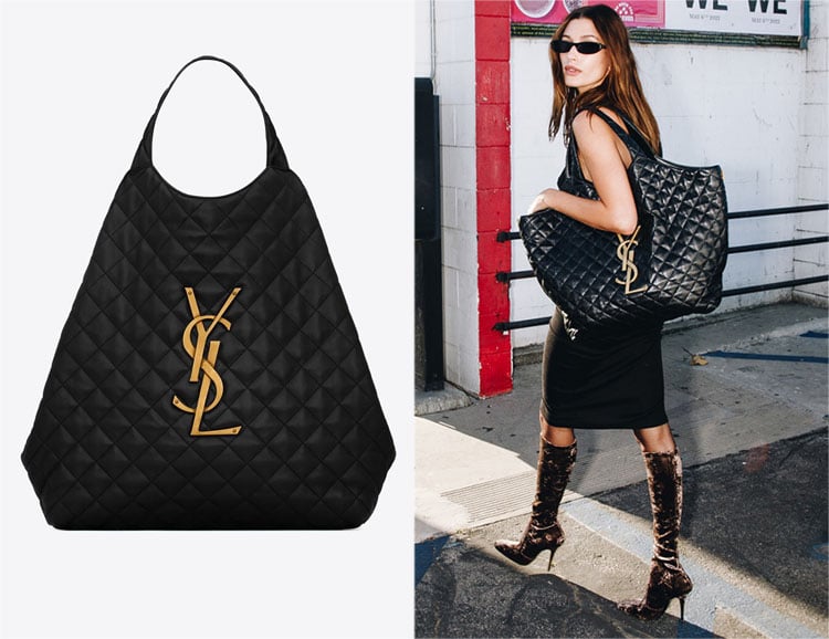 Hailey Bieber's Saint Laurent ICARE Maxi Shopping Bag