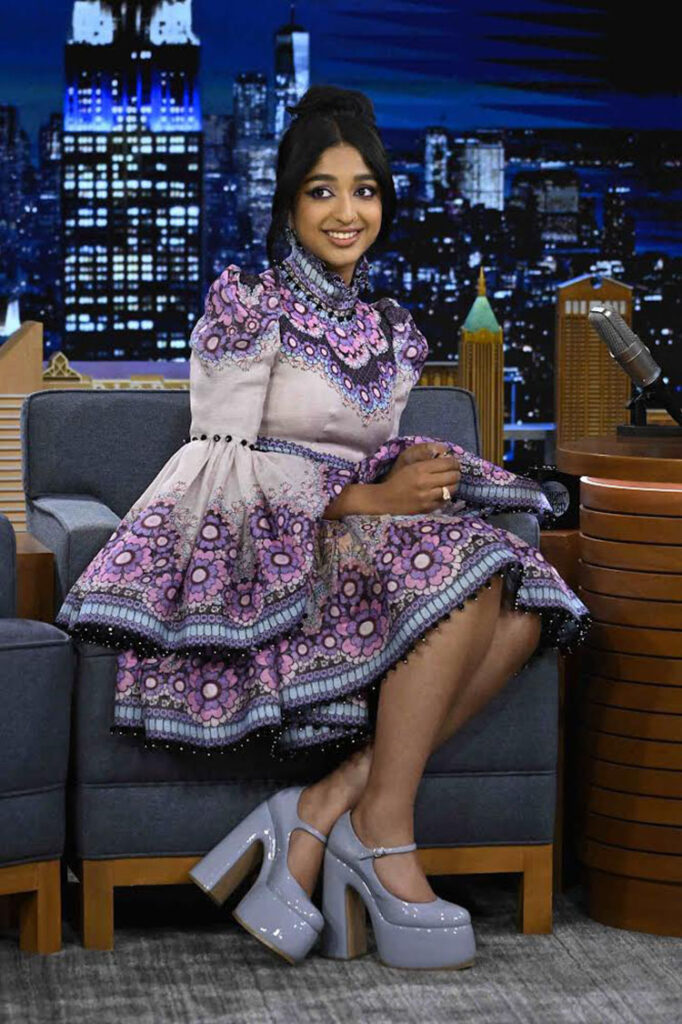 Maitreyi Ramakrishnan Wore Zimmermann On The Tonight Show Starring Jimmy Fallon