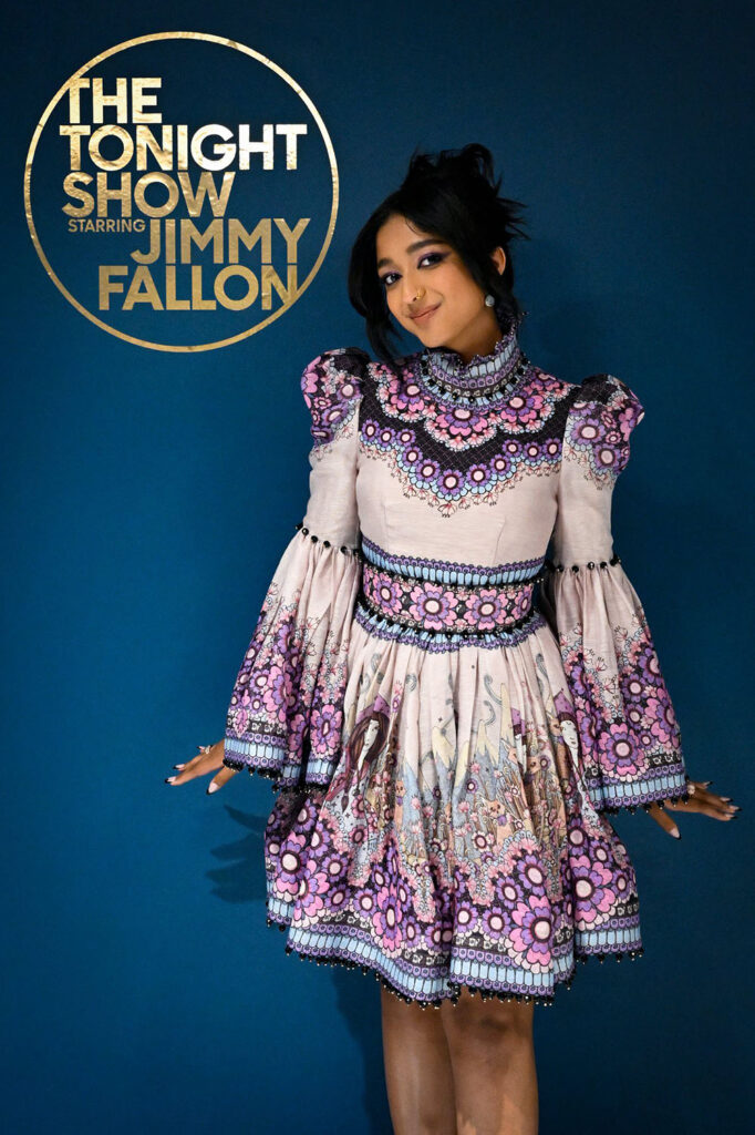 Maitreyi Ramakrishnan Wore Zimmermann On The Tonight Show Starring Jimmy Fallon