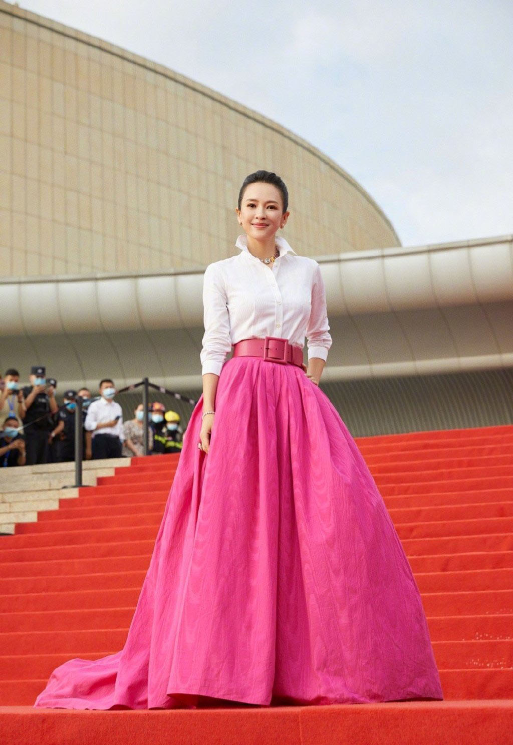 Zhang Ziyi 章子怡 Wore Carolina Herrera To The FIRST International Film Festival Closing Ceremony