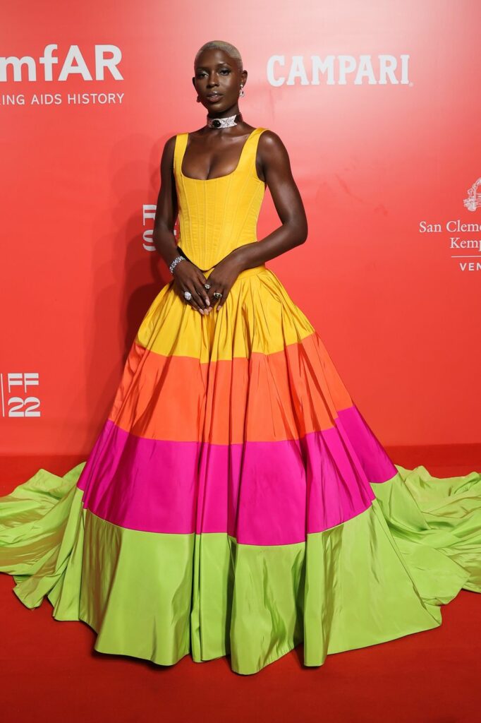 Jodie Turner-Smith Wore Christopher John Rogers To The amfAR Venice Gala 2022 