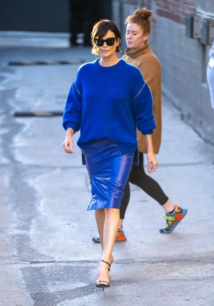 Charlize Theron Wore Tom Ford On Jimmy Kimmel Live