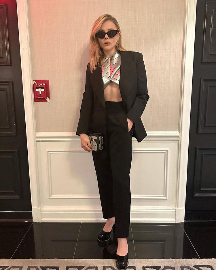 21metgala on X: Chloe Grace Moretz attends the Louis Vuitton Womenswear  Fall Winter 2023-2024 show.  / X
