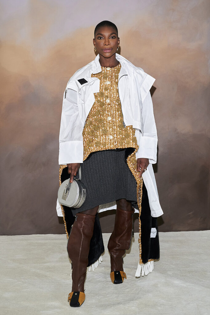 Michaela Coel 
Louis Vuitton x British Vogue Dinner