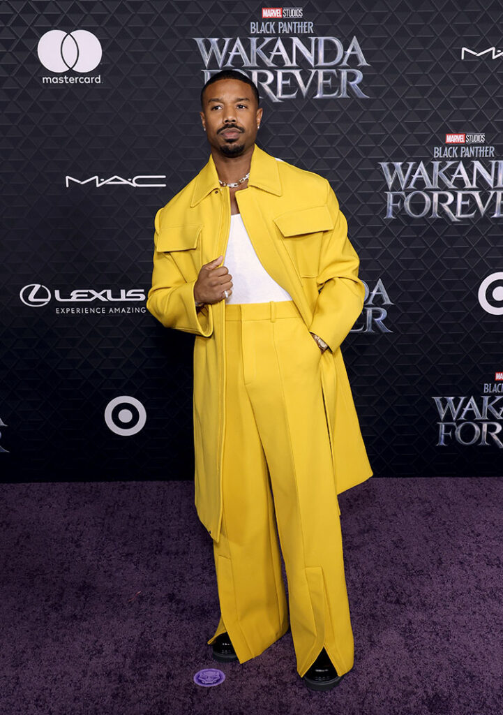 Michael B. Jordan Wore Louis Vuitton To The 'Black Panther 2: Wakanda  Forever' LA Premiere