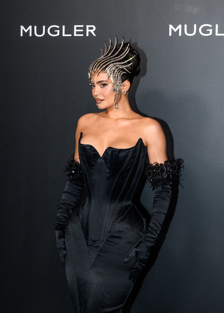 Kylie Jenner Wore Vintage Mugler To The Thierry Mugler: Couturissime Exhibition